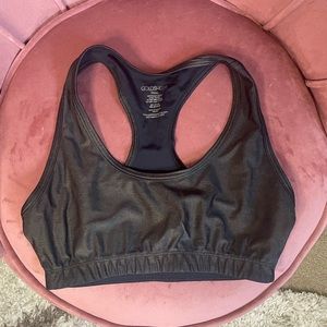 NWOT Gold Sheep Bronze Shimmer Sports Bra Crop Top